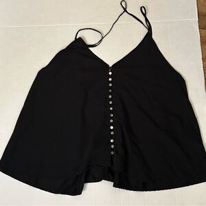 Free People Elegant Black Women's Top Size Large EUC